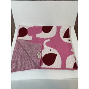 In 2 Green Organic Cotton Crib Blanket Baby Blanket Lovey Pink Red Elephants